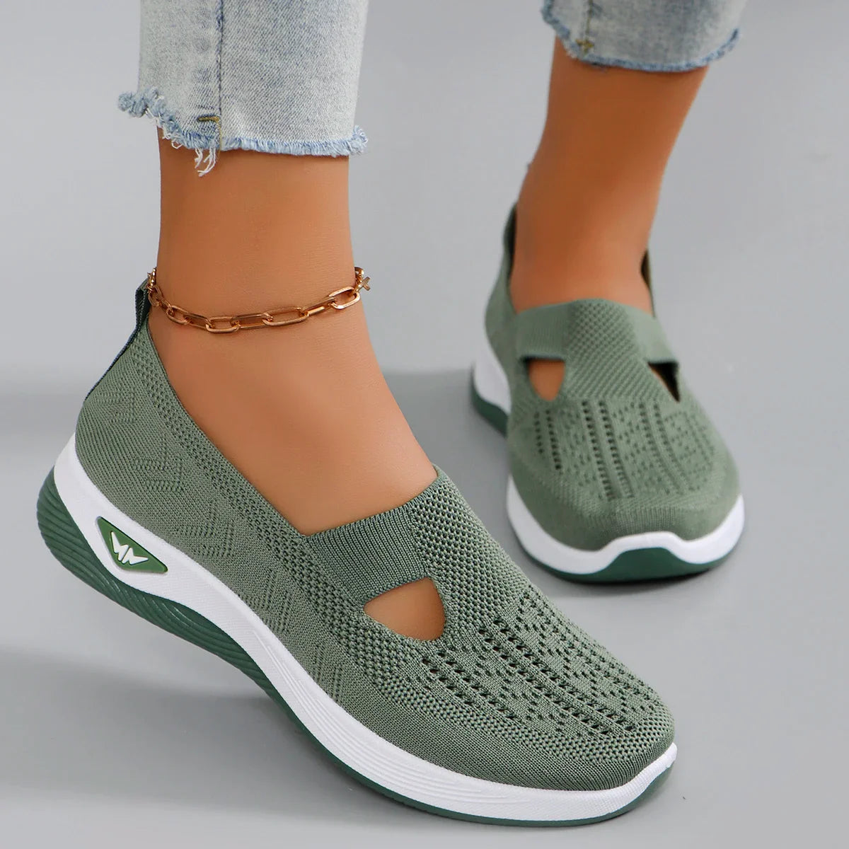 LuxeComfort Breathable slip-on shoes
