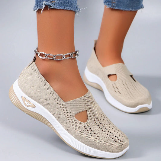 LuxeComfort Breathable slip-on shoes