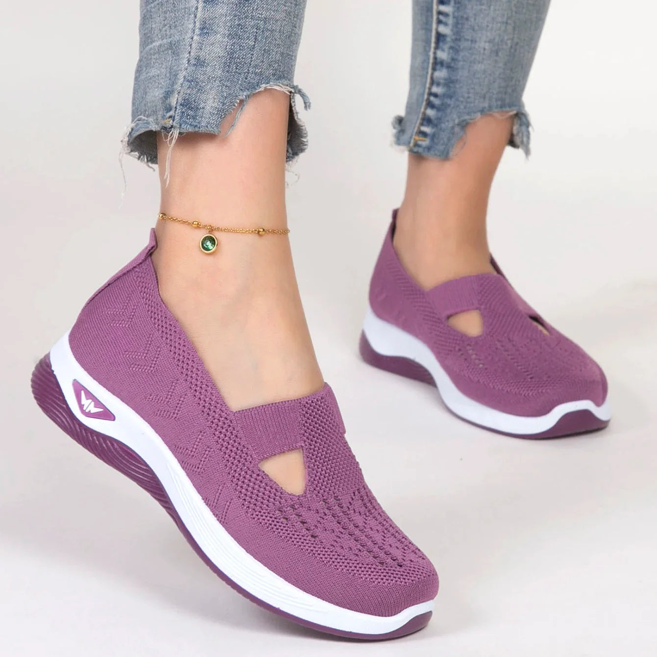 LuxeComfort Breathable slip-on shoes