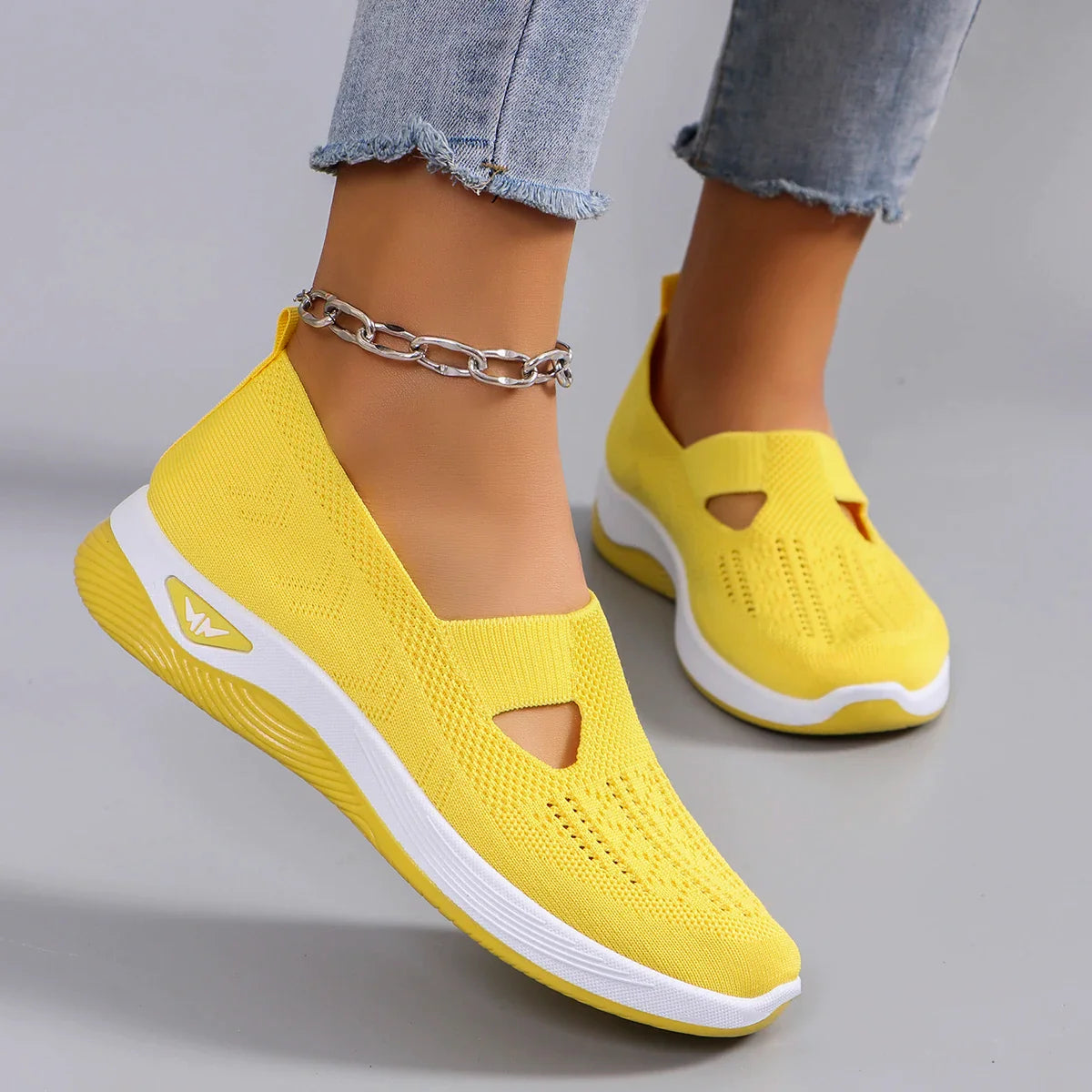 LuxeComfort Breathable slip-on shoes