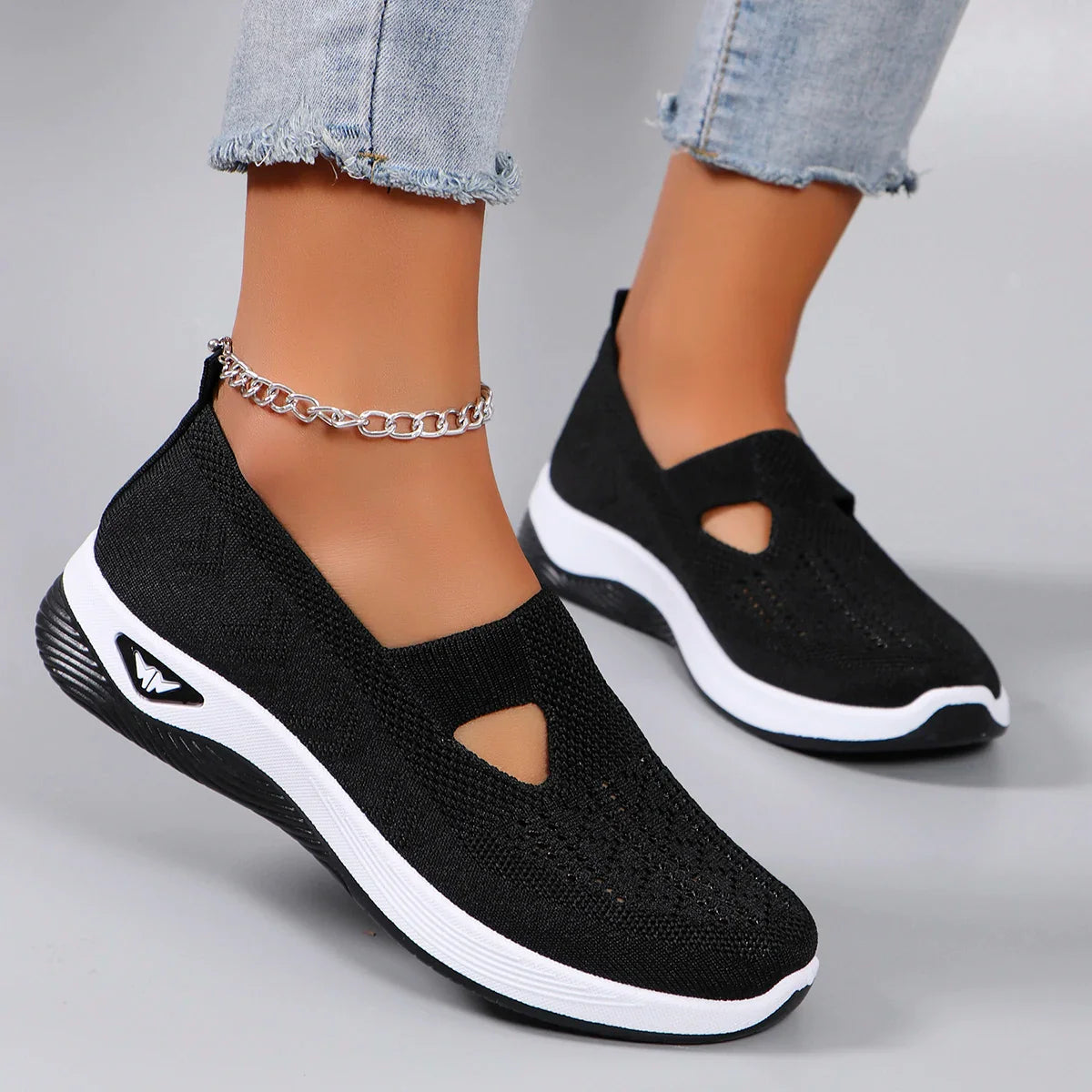 LuxeComfort Breathable slip-on shoes